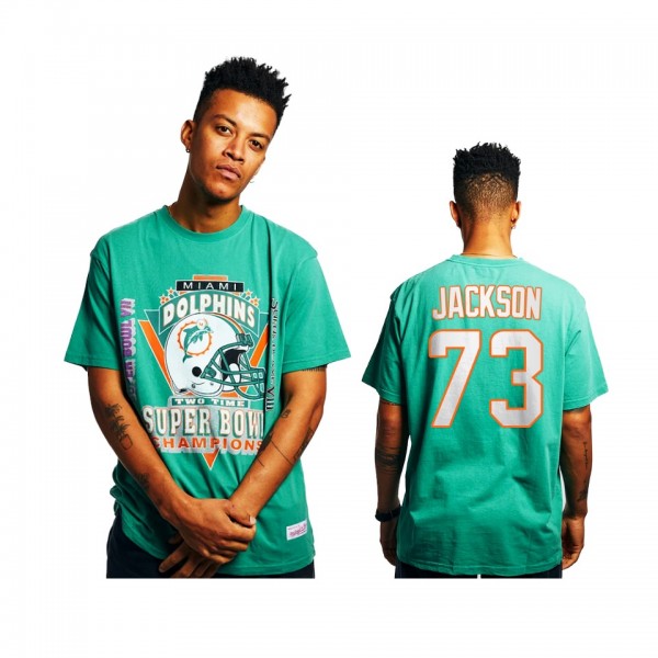 Miami Dolphins Austin Jackson Aqua Super Bowl Cham...