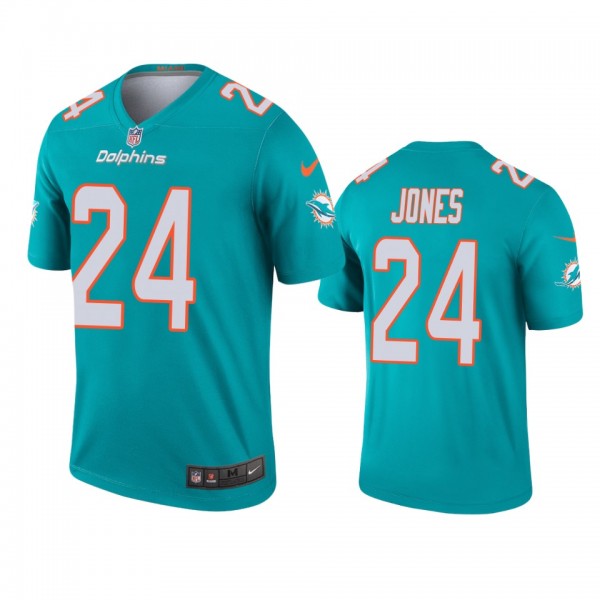 Miami Dolphins Byron Jones Aqua Legend Jersey - Me...