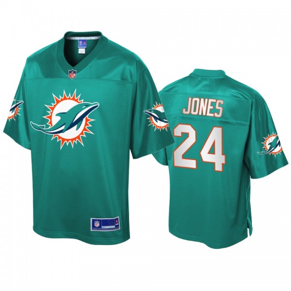 Miami Dolphins Byron Jones Aqua Icon Jersey - Men'...