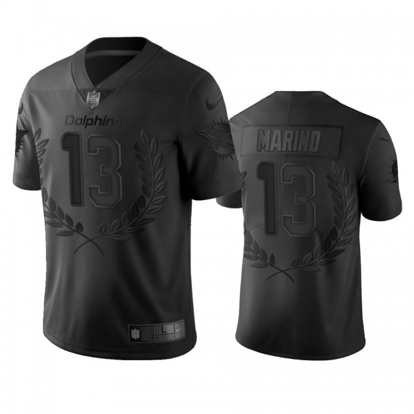 Miami Dolphins Dan Marino Black Limited Jersey - M...