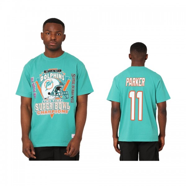 Miami Dolphins DeVante Parker Teal Super Bowl Champions Vintage T-Shirt