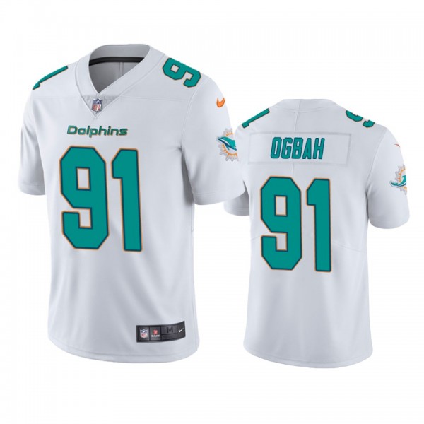 Miami Dolphins Emmanuel Ogbah White Vapor Untoucha...