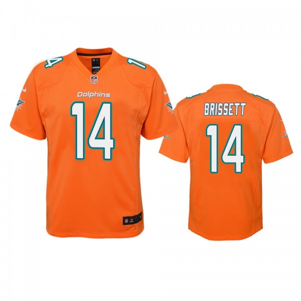 Miami Dolphins Jacoby Brissett Orange Color Rush Game Jersey