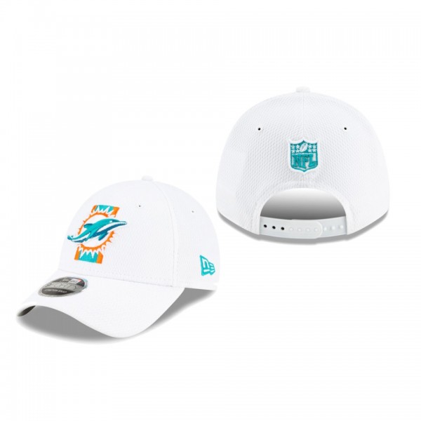 Miami Dolphins White 2021 NFL Training Camp 9FORTY Adjustable Hat