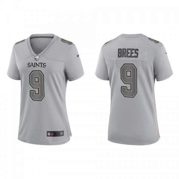 Drew Brees Women's New Orleans Saints Gray Atmosph...
