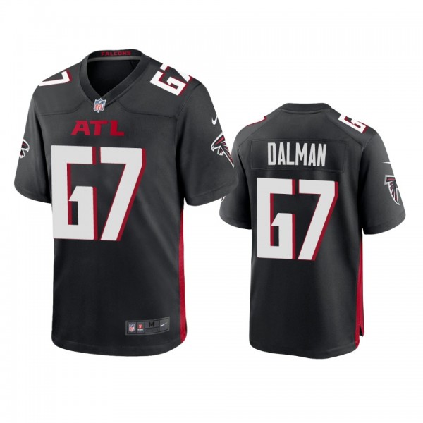 Atlanta Falcons Drew Dalman Black Game Jersey