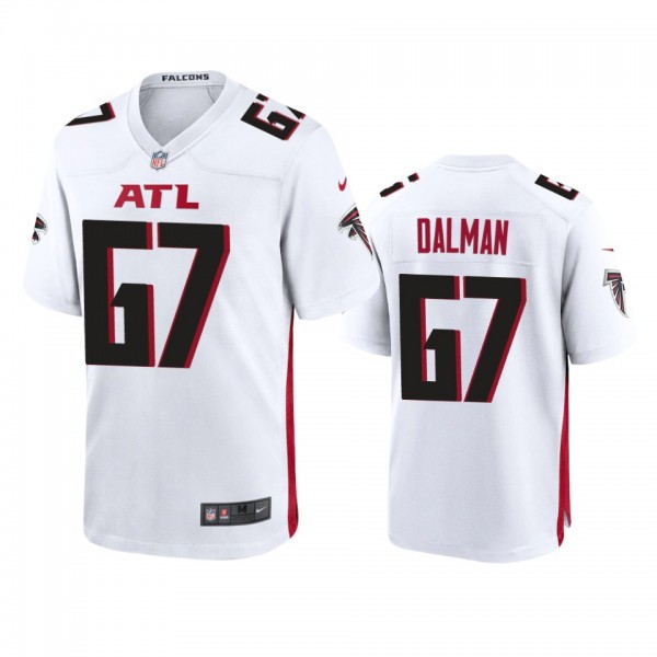Atlanta Falcons Drew Dalman White Game Jersey