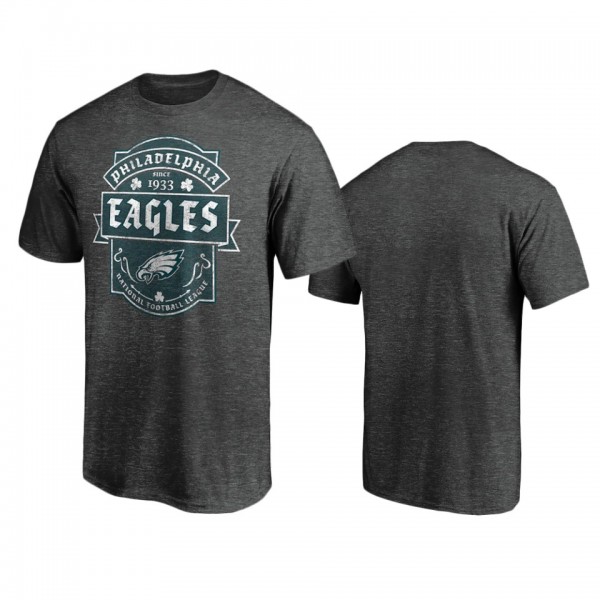 Philadelphia Eagles Charcoal St. Patrick's Day Celtic T-Shirt