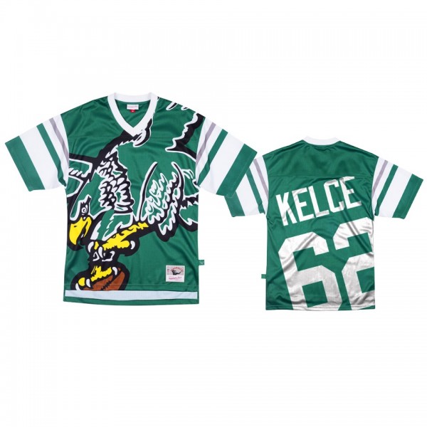 Philadelphia Eagles Jason Kelce Mitchell & Ness Green Big Face Jersey - Men's