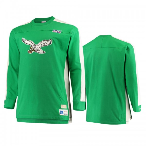 Philadelphia Eagles Big & Tall Kelly Green NFL 100 Long Sleeve T-Shirt