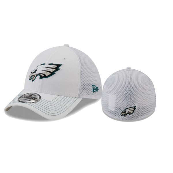 Philadelphia Eagles White Team Neo 39THIRTY Flex Hat