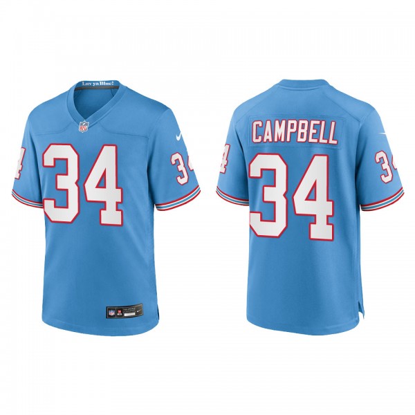 Earl Campbell Youth Tennessee Titans Light Blue Oi...