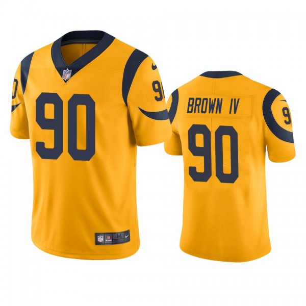 Color Rush Limited Los Angeles Rams Earnest Brown IV Gold Jersey