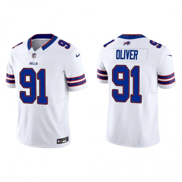 Men's Buffalo Bills Ed Oliver White Vapor F.U.S.E....