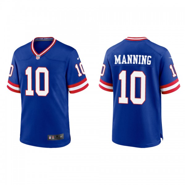 Eli Manning Giants Royal Classic Game Jersey