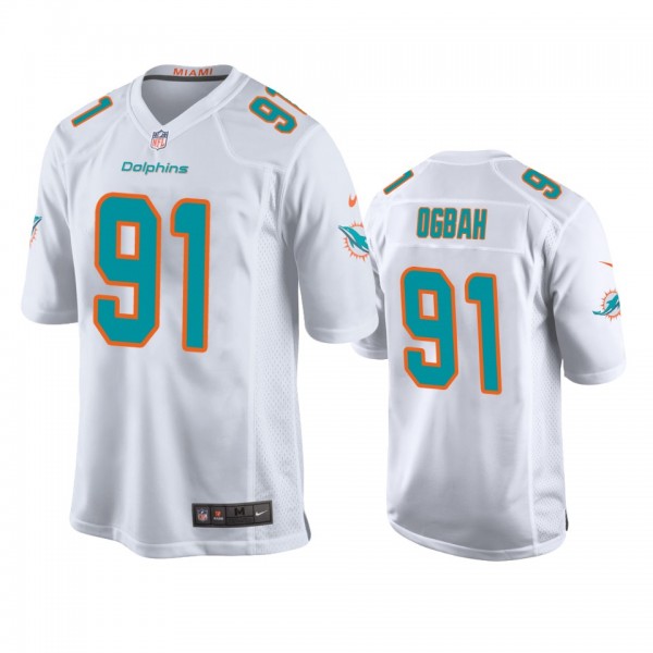 Miami Dolphins Emmanuel Ogbah White Game Jersey