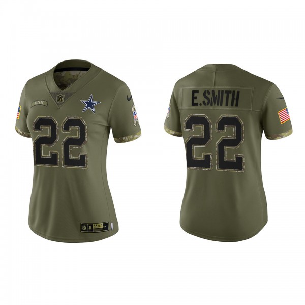 Emmitt Smith Women's Dallas Cowboys Olive 2022 Sal...