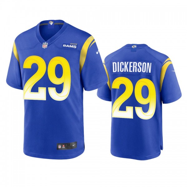 Los Angeles Rams Eric Dickerson Royal Game Jersey
