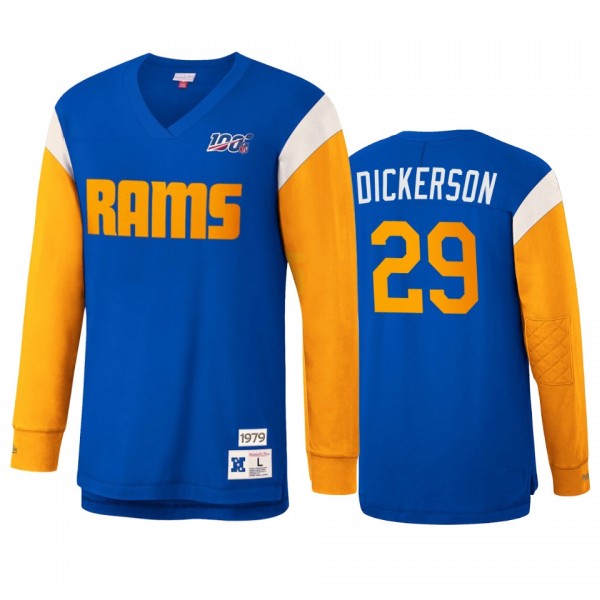 Los Angeles Rams Eric Dickerson Mitchell & Ness Royal NFL 100 Team Inspired T-Shirt