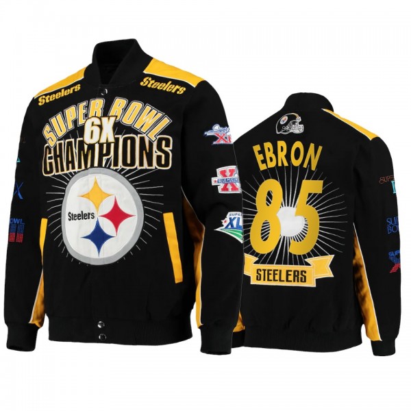 Pittsburgh Steelers Eric Ebron Black Super Bowl Ch...