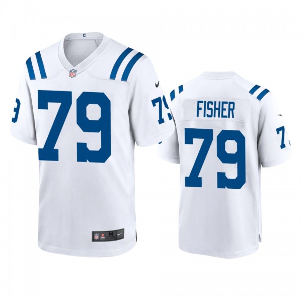 Indianapolis Colts Eric Fisher White Game Jersey