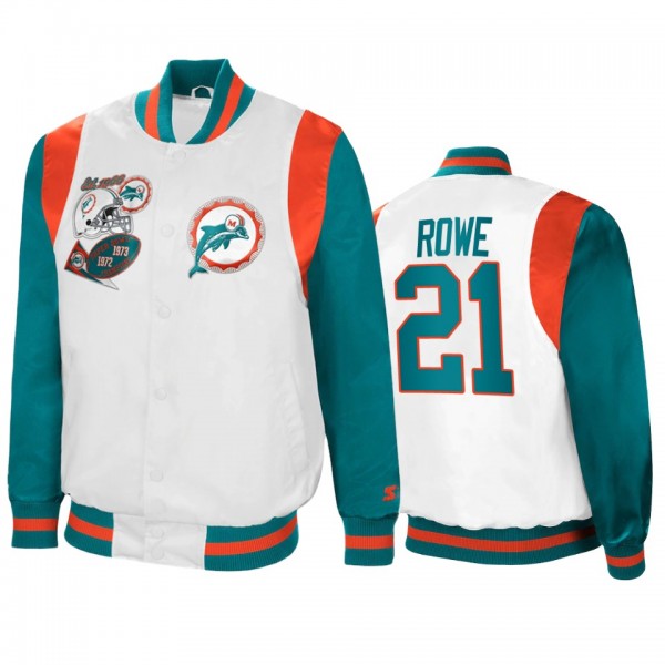 Miami Dolphins Eric Rowe White Aqua Retro The All-...