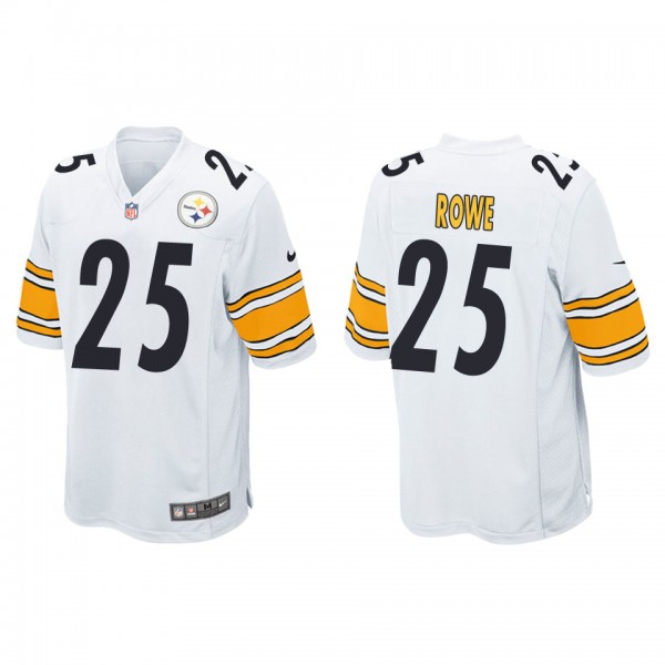 Men's Pittsburgh Steelers Eric Rowe White Game Jersey