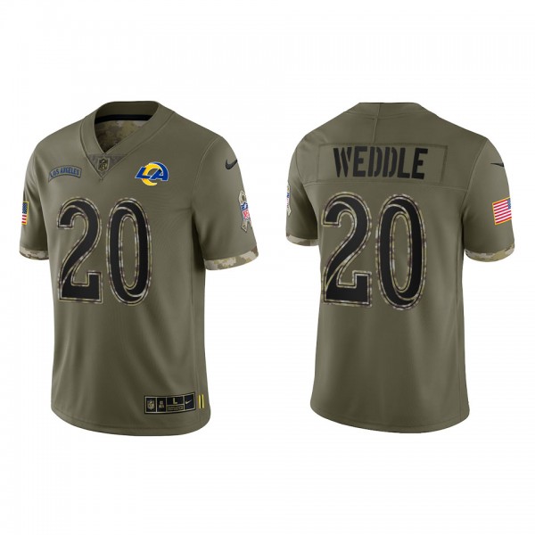 Eric Weddle Los Angeles Rams Olive 2022 Salute To ...