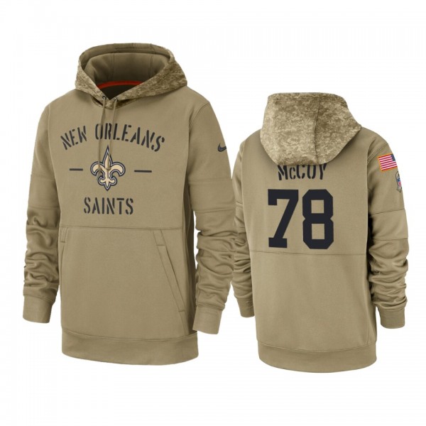 New Orleans Saints Erik McCoy Tan 2019 Salute to S...