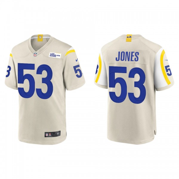 Men's Los Angeles Rams Ernest Jones Bone Game Jers...