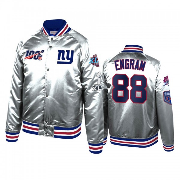 New York Giants Evan Engram Silver Super Bowl 100t...