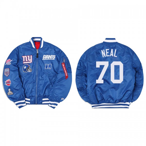 Evan Neal Alpha Industries X New York Giants MA-1 ...