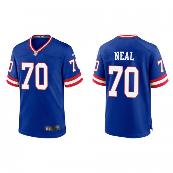 Evan Neal Giants Royal Classic Game Jersey