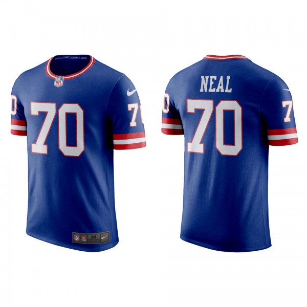 Evan Neal Giants Royal Classic Game T-Shirt