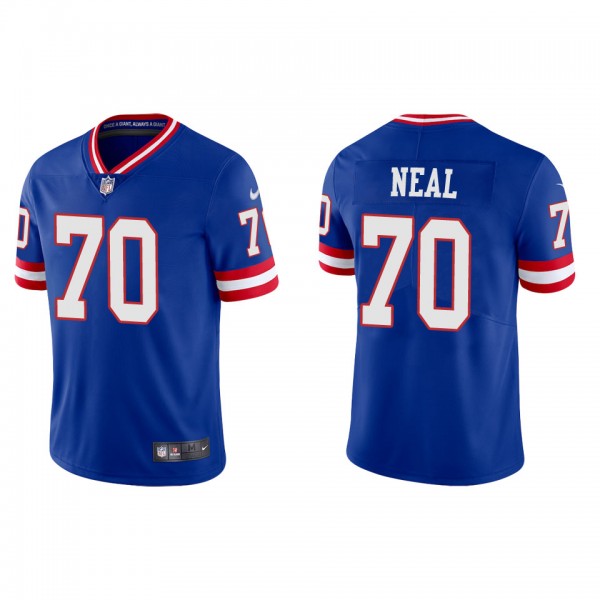 Evan Neal Giants Royal Classic Vapor Limited Jerse...