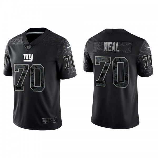 Evan Neal New York Giants Black Reflective Limited...