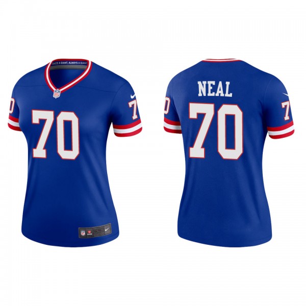 Evan Neal Women's Giants Royal Classic Legend Jers...