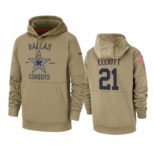Dallas Cowboys Ezekiel Elliott Tan 2019 Salute to ...