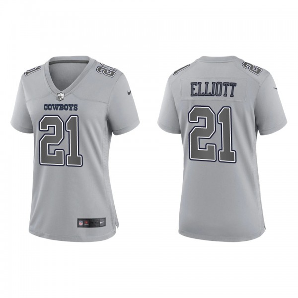 Ezekiel Elliott Women's Dallas Cowboys Gray Atmosp...