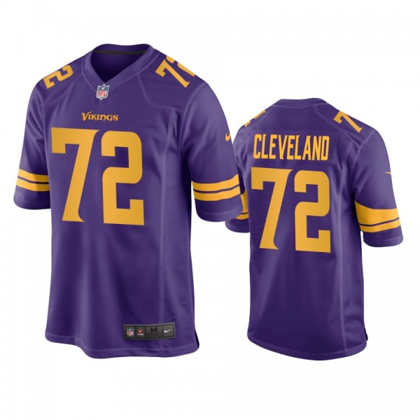 Minnesota Vikings Ezra Cleveland Purple Alternate ...