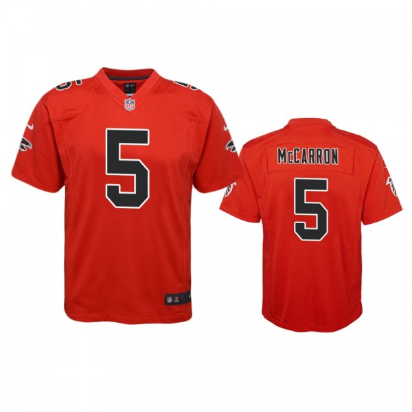 Atlanta Falcons AJ McCarron Red Color Rush Game Je...