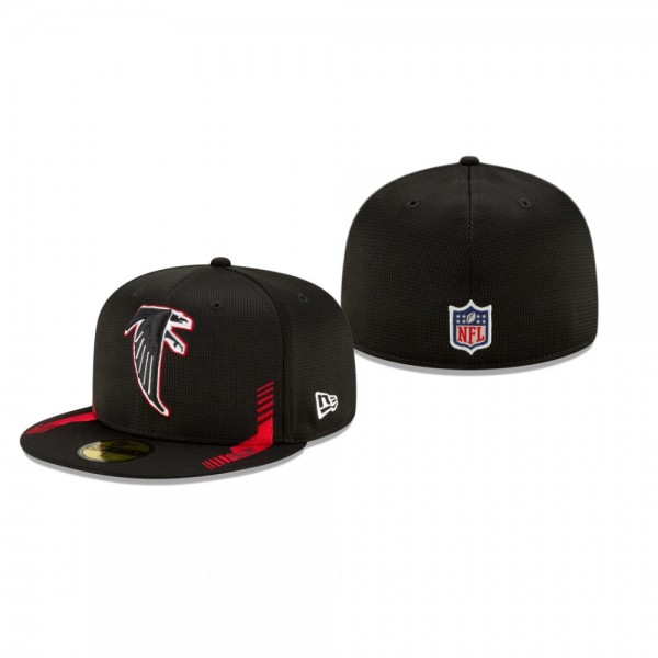 Atlanta Falcons Black 2021 NFL Sideline Home Historic 59FIFTY Fitted Hat
