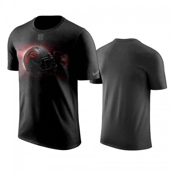 Men's Atlanta Falcons Black Helmet T-shirt