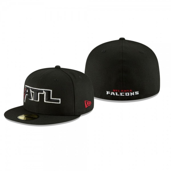 Atlanta Falcons Black Omaha 59FIFTY Hat