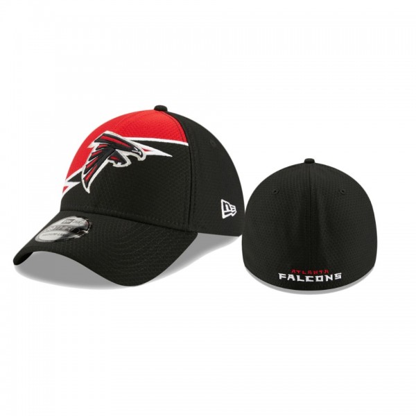 Atlanta Falcons Black Red Bolt 39THIRTY Flex Hat