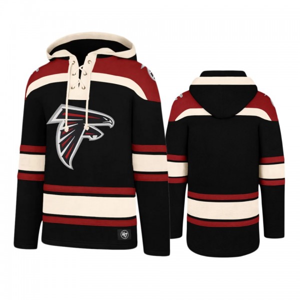 Atlanta Falcons Black Red Lacer V-Neck Pullover Ho...