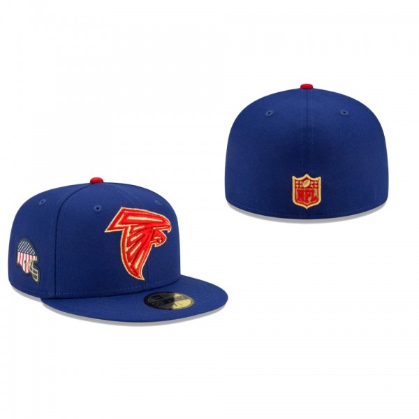 Atlanta Falcons Blue Americana 59FIFTY Fitted Hat