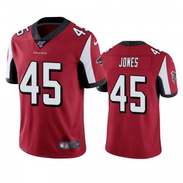 Atlanta Falcons Deion Jones Red 100th Season Vapor...
