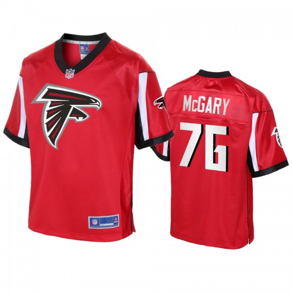 Atlanta Falcons Kaleb McGary Red Icon Jersey - Men...