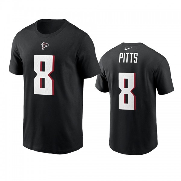 Atlanta Falcons Kyle Pitts Black 2021 NFL Draft Na...